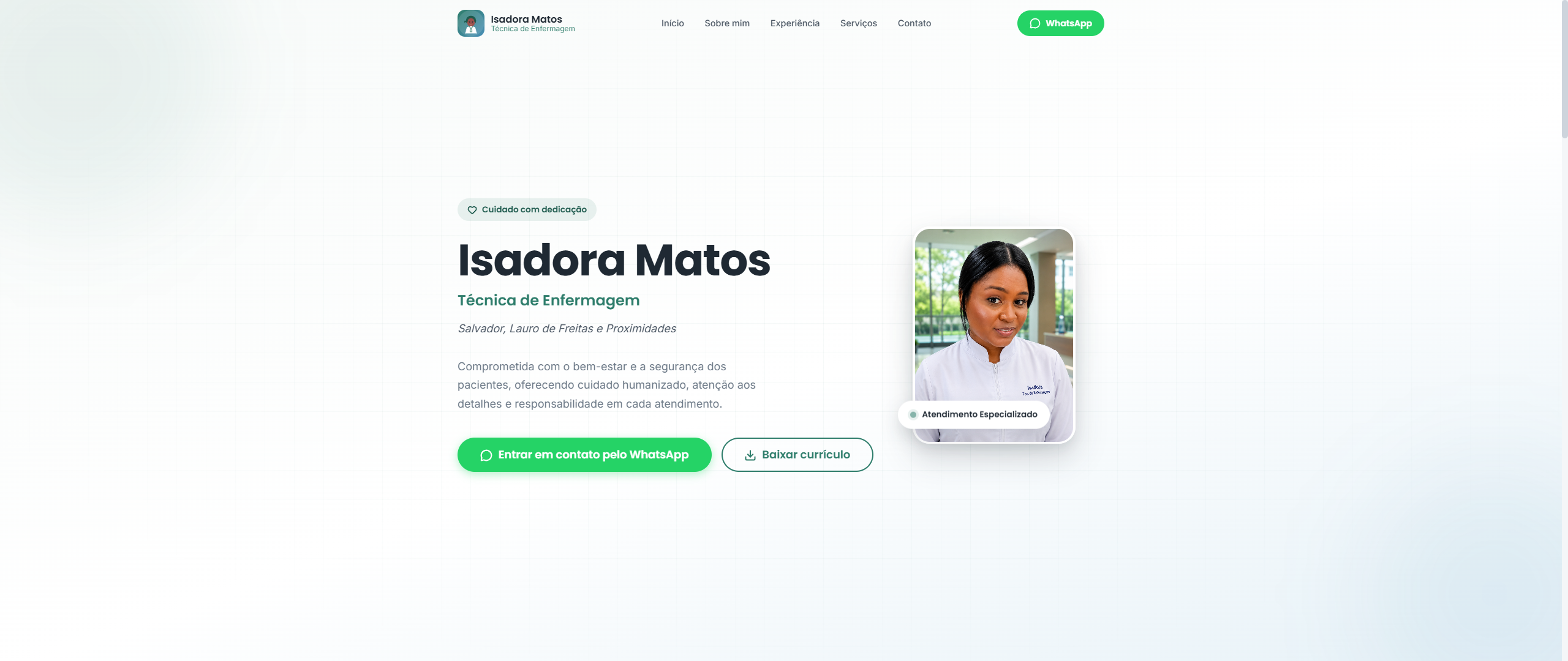 Isadora | Téc. de Enfermagem